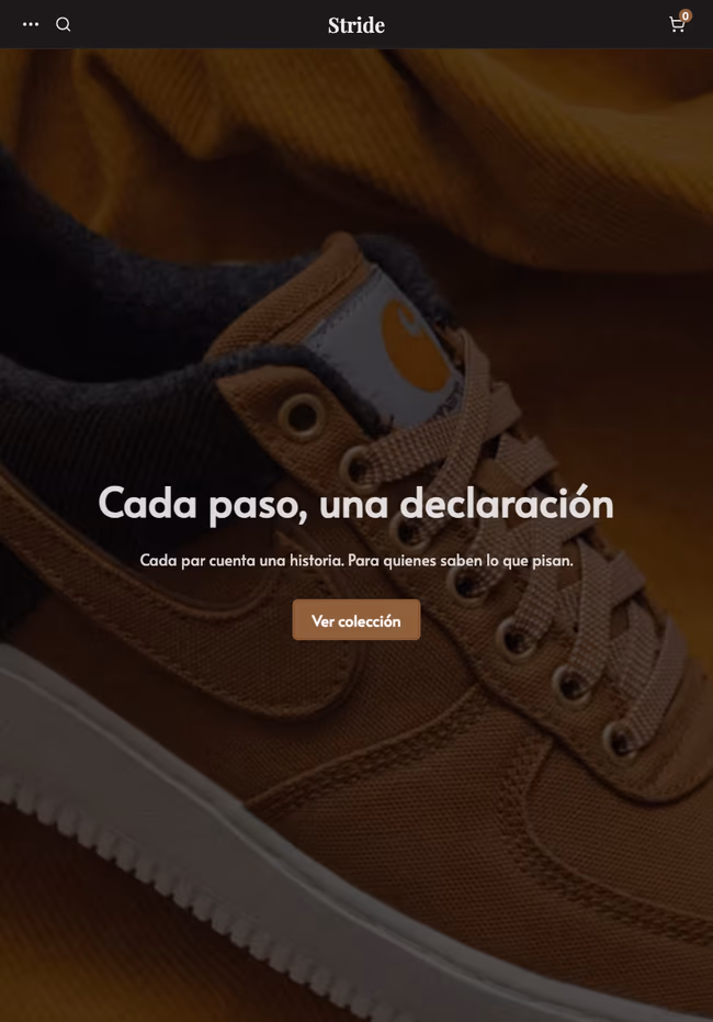 Tienda de ejemplo hecha con TiendaSuite